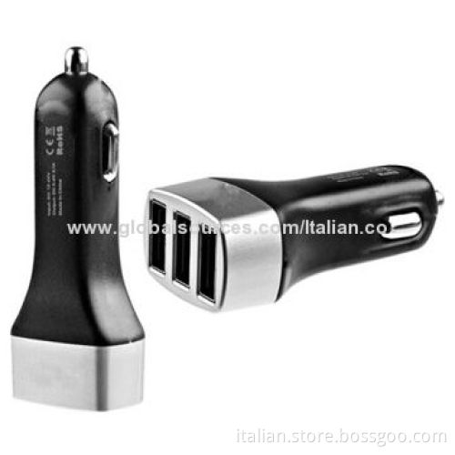 Three USB port car charger with high quality 4.2ANew
